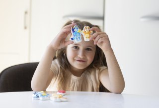 Zestaw artystyczny gipsowe figurki magnetyczne kreatywna zabawka Bluey
